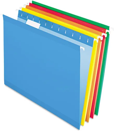 Vista 118 de Pendaflex carpetas de archivos colgantes reforzadas, Negro