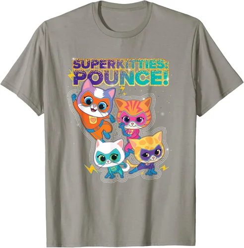 Vista 29 de Disney Junior SuperKitties Pounce! Camiseta de equipo completo, talla S