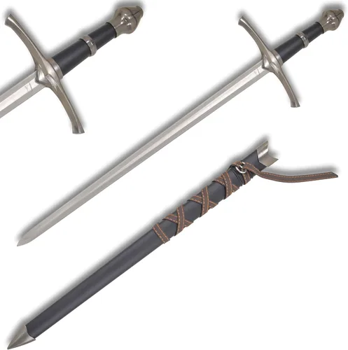 Vista 6 de Medieval Warrior Espada corta templaria con vaina
