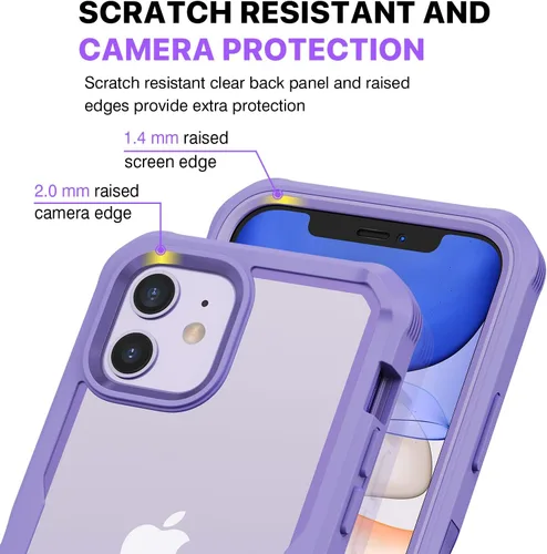 Vista 451 de CENHUFO Funda de privacidad para iPhone 11 Pro, funda de cuerpo completo con protector de pantalla de privacidad de vidrio templado 9H integrado