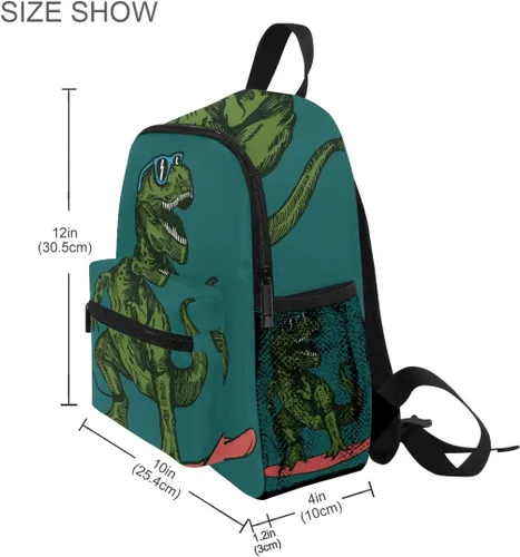 Vista 9 de Mochila para niños con patrón de erizo para niños pequeños y niñas de 3 a 7 años