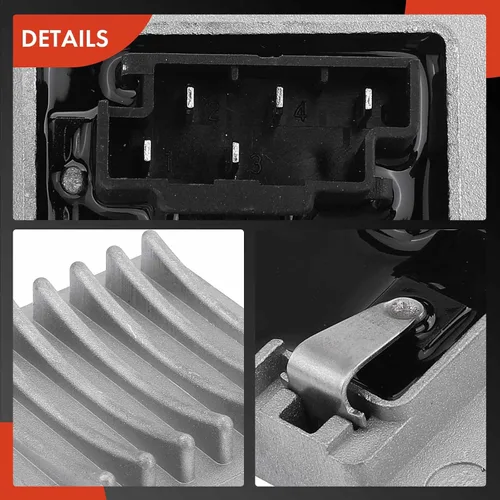 Vista 7 de A-Premium Resistencia del motor del ventilador trasero del calentador HVAC compatible con vehículos Mercedes-Benz - ML320, ML350, ML430, ML500