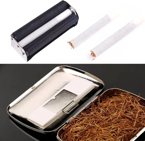 Vista 6 de Rodillo del cigarrillo de los 70MM con la tapa, fabricante de cigarrillos de la máquina del balanceo del cigarrillo del metal 229.7 ft m