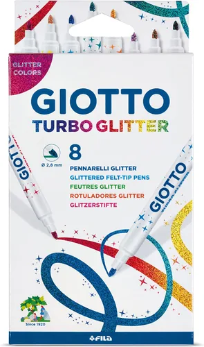 Vista 4 de Giotto Turbo Advanced - Bolígrafos de fibra de fieltro súper lavables, punta fina de 0.110 in, paquete escolar, 108 unidades, 9 x 12