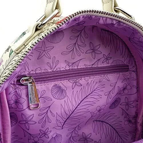 Vista 3 de Loungefly x The Little Mermaid Ariel - Mochila con impresión de todo el mundo