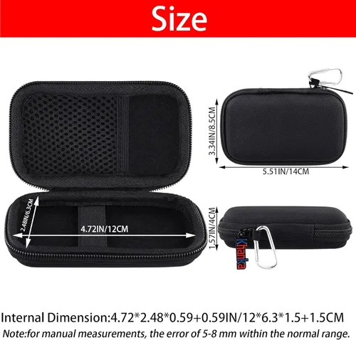 Vista 2 de khanka Estuche rígido de viaje para SSD SanDisk Professional 1TB/2TB/4TB