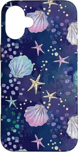 Vista 23 de Summer Aesthetic Seashell Purple Ocean Case for iPhone 17