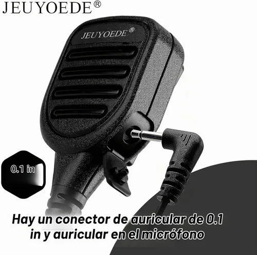 Vista 2 de Micrófono de radio impermeable con control remoto Walkie Talkie Micrófono con conector de audio de 0.1 in compatible con Motorola XPR3300 XPR3300e