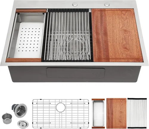 Vista 45 de fregadero de cocina