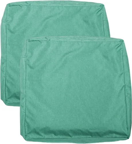 Vista 14 de Fundas de Cojines para Asientos de Patio, Fundas Deslizantes Lavables de Repuesto, Funda Impermeable para Cojín de Almohada de Silla de Muebles
