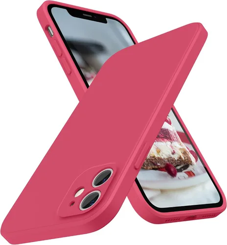 Vista 27 de SURPHY Diseño para Funda iPhone 11 con Protección de Cámara, Diseño Delgado de Borde Recto, Funda de Teléfono de Silicona Líquida para iPhone 11