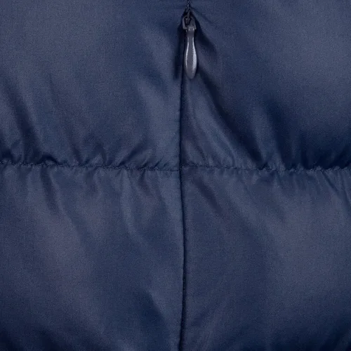Vista 3 de FC Barcelona - Chaqueta de invierno acolchada con capucha para niños de 10 a 11 años, Azul marino