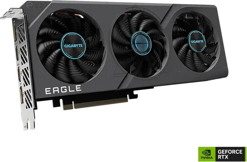 Vista 3 de GIGABYTE - Tarjeta gráfica GeForce RTX 4060 Eagle OC 8G, 3 ventiladores WINDFORCE, 8 GB 128 bits GDDR6, tarjeta de video GV-N4060EAGLE OC-8GD
