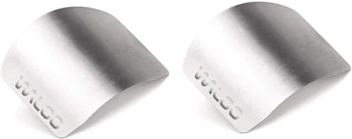 Vista 7 de WALOO Protector de dedos de acero inoxidable para cortar, protector de corte de cuchillos y protectores de herramientas de cocina, herramienta