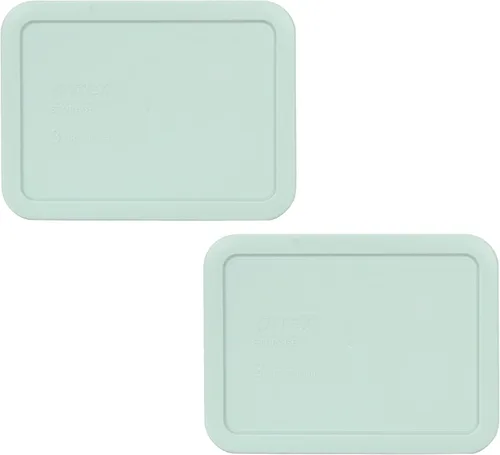 Vista 3 de Pyrex 7210-PC - Tapa de repuesto para almacenamiento de alimentos Muddy Aqua de 3 tazas, fabricada en Estados Unidos Se adapta a cuencos de vidrio