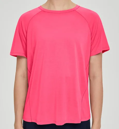 Vista 4 de Origiwish Camiseta de entrenamiento de manga corta para mujer, de secado rápido, para correr, gimnasio, atlética, casual, para yoga