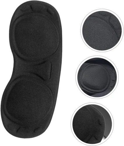 Vista 6 de Mikikit 2 pcs Vr Portable Lens Game Soft Virtual rift Anti- Compatible rift Rift Cover Black Scratch- Washable Sponge for Reality S Proof