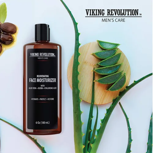 Vista 7 de Viking Revolution - Crema hidratante natural para el cuidado de la piel, crema/loción facial antiarrugas y antienvejecimiento, cuidado facial