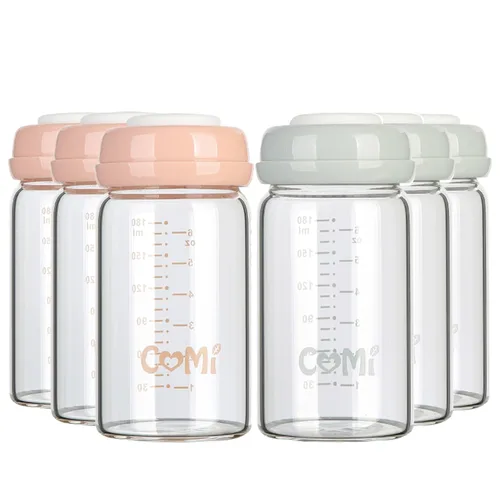 Vista 24 de COMI - Botellas de vidrio para almacenamiento de leche materna