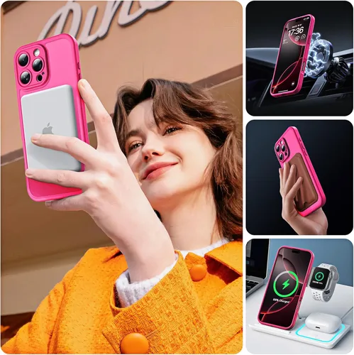 Vista 149 de TOCOL Funda para iPhone 11, compatible con Magsafe, protección completa de cámara, imanes integrados, protección contra caídas, funda translúcida