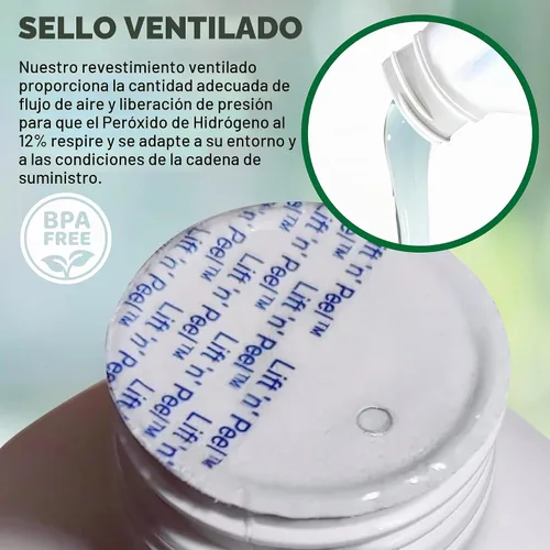 Vista 5 de Nature's Freedom 12% de peróxido de hidrógeno, H2O2 de grado alimenticio y agua purificada solamente, solución de 1 galón