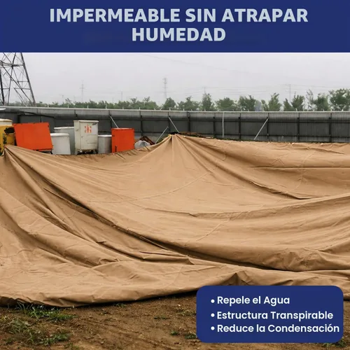Vista 8 de Tarps Now - Lona de Canvas Impermeable de 5 x 7 pies 20 MIL Grado Comercial, Trabajo Pesado, Resistente al Desgarro, Ojales de Latón