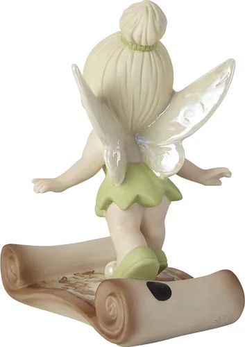 Vista 2 de Precious Moments 202035 Disney Tinker Bell Faith, Trust and Pixie Dust Bisque Figura de porcelana