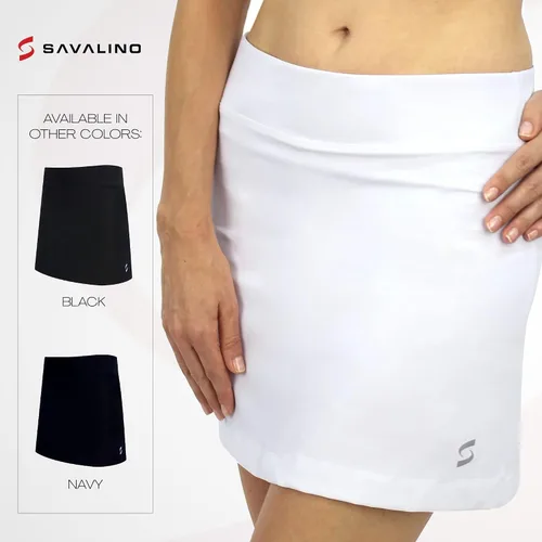 Vista 2 de SAVALINO Skort de tenis para mujer con pantalones cortos y bolsillos de bola falda de bolos atlética talla XS-XL