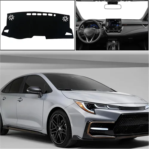 Vista 6 de Funda de alfombrilla para tablero de Corolla Sedán 2022 Accesorios personalizados para la consola central del interior Compatible con Toyota Corolla