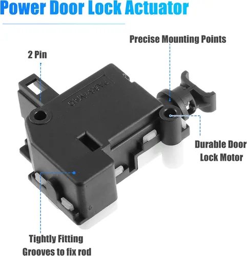 Vista 4 de X AUTOHAUX Motor del actuador de la cerradura de la puerta lateral del portón trasero para Volkswagen Jetta 1999-2004 3B5827061B 7L6959781 1C0827425