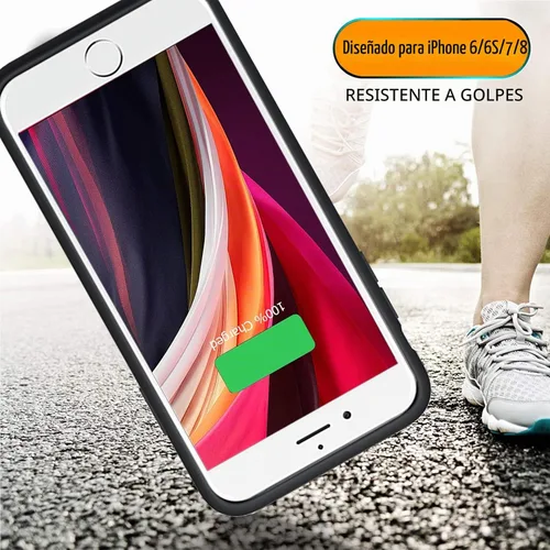 Vista 4 de Funda de batería para iPhone 6/6s/7/8/SE 2/3ª generación, cargador portátil de 10000 mAh, batería recargable, funda de carga compatible con iPhone