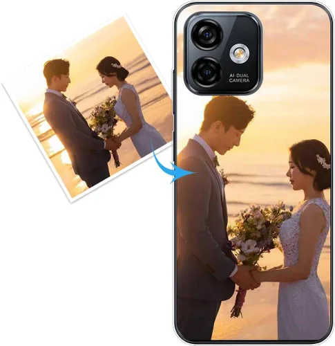 Vista 193 de Funda personalizada compatible con Oppo A1 Pro, fundas de teléfono personalizadas con imagen de foto, imagen de texto, cubierta transparente
