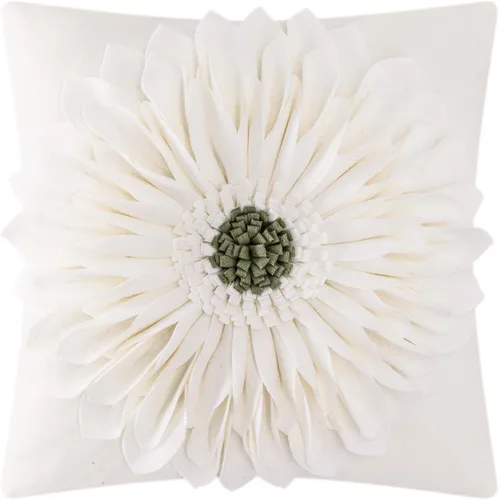 Vista 30 de OiseauVoler Fundas de almohada hechas a mano de 18 x 18 pulgadas, fundas de cojín de girasol 3D azules, fundas de almohada decorativas para sofá