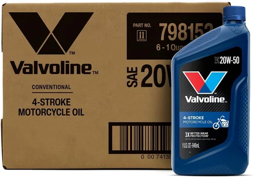Vista 14 de Valvoline Aceite de motor de motocicleta de 4 tiempos 10W-40, 1 cuarto de galón