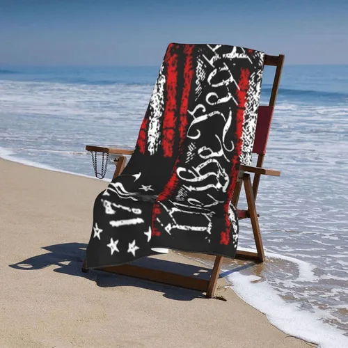 Vista 5 de We The People 1776 - Toalla de playa con bandera de Estados Unidos vintage, toalla de baño de secado rápido para viajes, natación, piscina, yoga