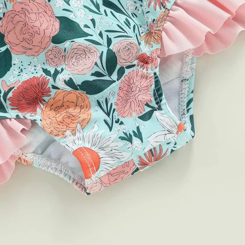 Vista 12 de MERSARIPHY Traje de baño de una pieza para niña pequeña, traje de baño de manga larga, traje de baño para niñas