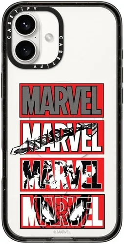 Vista 180 de CASETiFY Funda para iPhone Air, compatible con MagSafe Marvel VS CoLab Protección contra caídas de grado militar 4x de 8.2 pies Funda Capitán