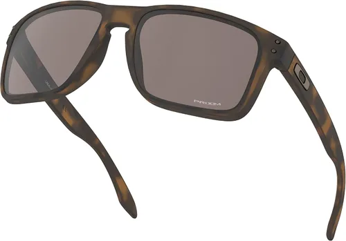 Vista 5 de Oakley Holbrook XL Gafas de sol de tortuga marrón mate con lente Prizm negro iridio pegatina
