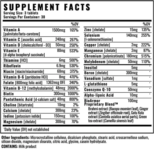Vista 5 de Wilderness Athlete - Multivitamínico de alto rendimiento Multivitamínico diario para hombres y mujeres - Suplemento de vitaminas para adultos