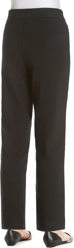 Vista 2 de Alfred Dunner Allure - Pantalones elásticos para mujer, corte moderno, Gris