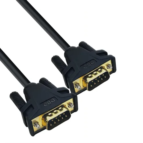 Vista 4 de DB9 Serial Extension Cable, 9-Pin RS232 COM Port for PC to Printer, Scanner, Modem, Plug and Play (Straight Through M to F, 5Meter)