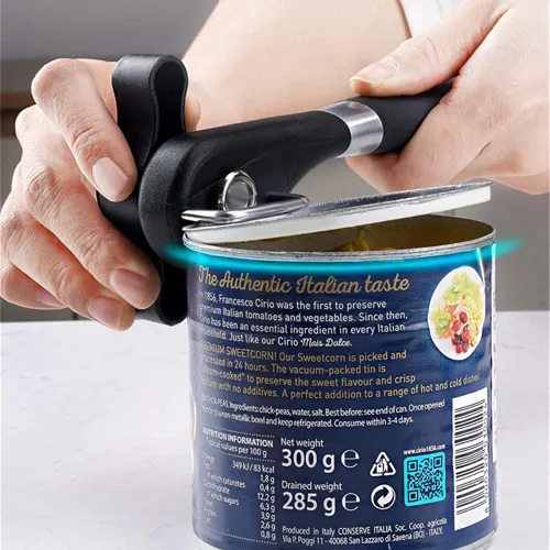 Vista 2 de ZKG Abridor de latas Herramientas de cocina profesional Abrebotellas Cuchillo manual de mano Abrelatas Abrelatas Abrelatas de corte lateral