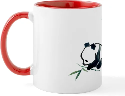 Vista 14 de CafePress Turtle And Panda - Taza de café de cerámica de 11 oz (11.0 fl oz)