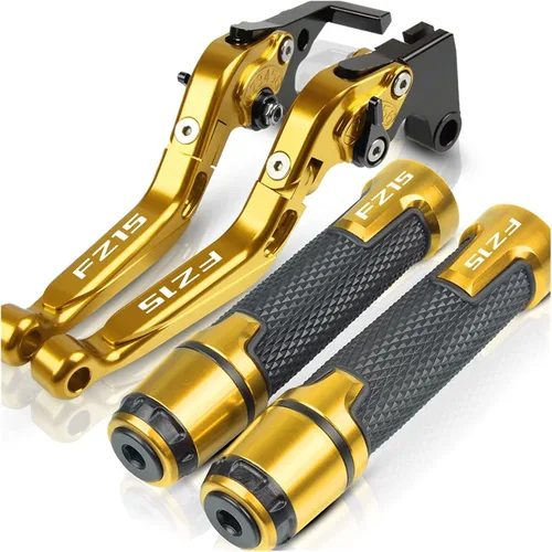 Vista 29 de SCUUBE Motorcycle CNC Accessories Adjustable Folding Extendable with A Brake Clutch Levers Handlebar Hand Grips Ends for Yama&ha FZ150I FZ 150I
