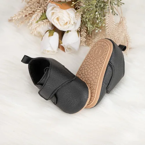 Vista 3 de HsdsBebe Zapatos Oxford de piel sintética con suela de goma suave, antideslizantes, para niños y niñas, para caminar, mocasines