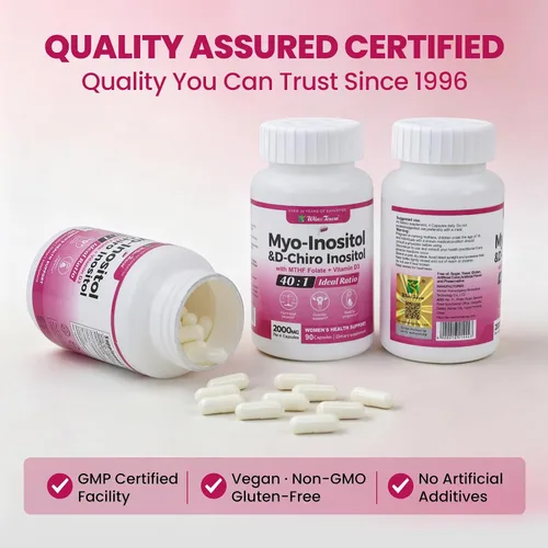 Vista 9 de Myo & D-Chiro Inositol para Mujeres 2000mg - Proporción 40:1, 90