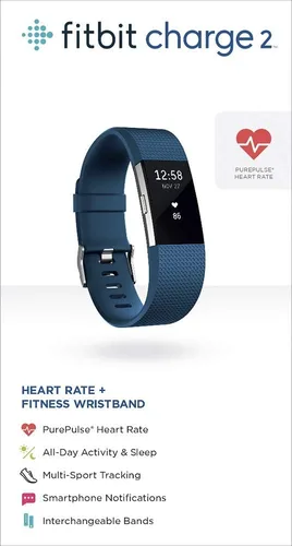 Vista 6 de 2 muñequeras Fitbit Charge de ritmo cardíaco + fitness, FB407SBUL, Azul, 1, 1