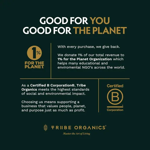 Vista 8 de TRIBE ORGANICS Ashwagandha KSM 66 - Suplemento ayurvédico de extracto de polvo de raíz orgánica pura - Enfoque, apoyo al estado de ánimo, aumenta