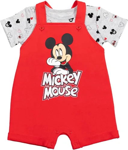 Vista 8 de Disney Mickey Mouse - Conjunto de camiseta y sombrero de manga corta de rizo francés para bebé