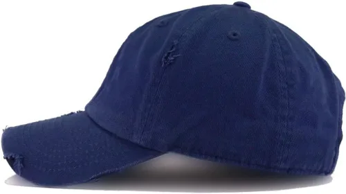 Vista 2 de The Rock Bull - Gorra de béisbol vintage bordada de algodón ajustable envejecida